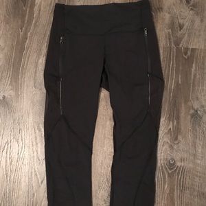Mesh back lululemon crops